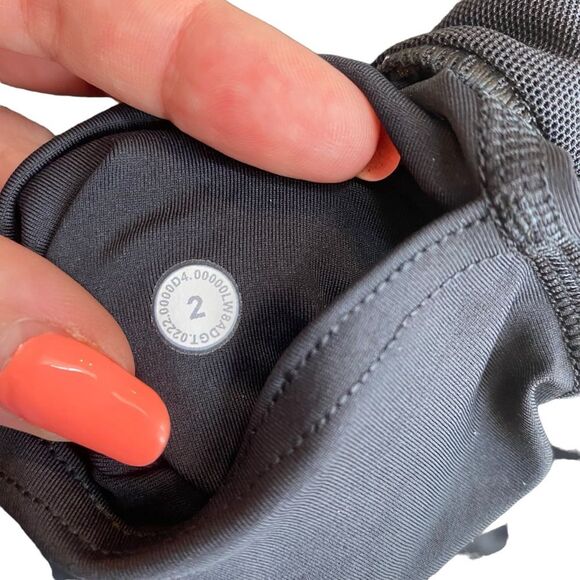 Lululemon‎ Womens Size 2 Hotty Hot High Rise Skirt Skort Long Black Athletic New - Picture 5 of 13